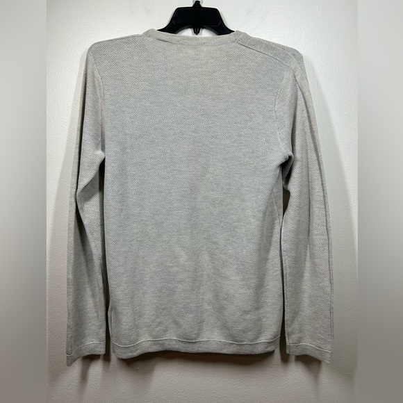 Scotch & Soda LIGHT GREY Textured Crewneck Sweater Pull Over Size M - Picture 4 of 11